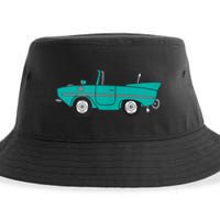 Amphicar Aqua Turquoise Car Boat Owner Collector Sustainable Bucket Hat