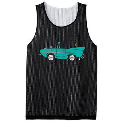 Amphicar Aqua Turquoise Car Boat Owner Collector Mesh Reversible Basketball Jersey Tank