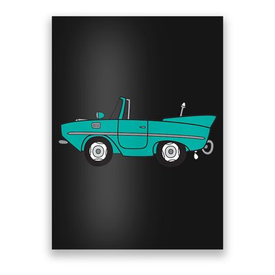 Amphicar Aqua Turquoise Car Boat Owner Collector Poster