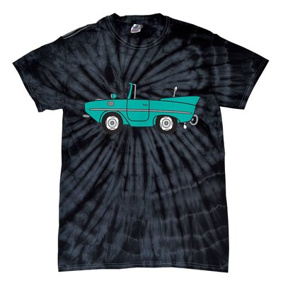 Amphicar Aqua Turquoise Car Boat Owner Collector Tie-Dye T-Shirt