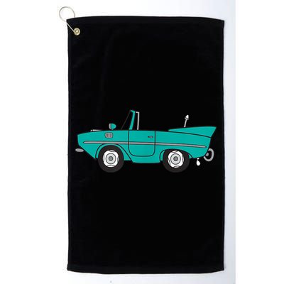 Amphicar Aqua Turquoise Car Boat Owner Collector Golf Towel