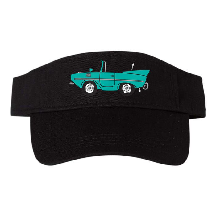 Amphicar Aqua Turquoise Car Boat Owner Collector Valucap Bio-Washed Visor