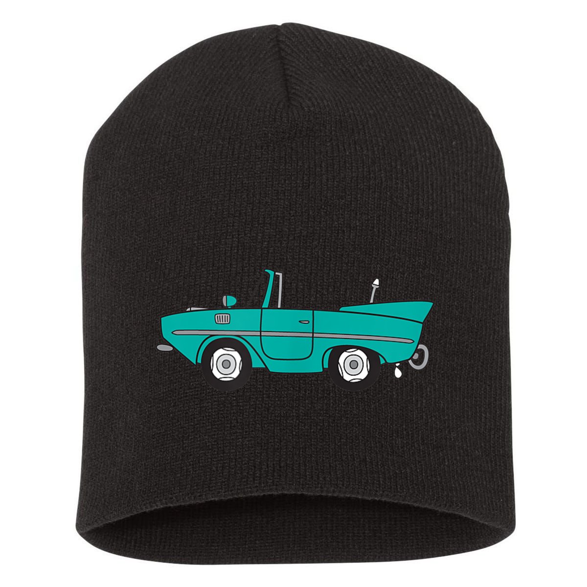 Amphicar Aqua Turquoise Car Boat Owner Collector Short Acrylic Beanie