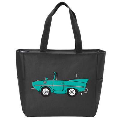 Amphicar Aqua Turquoise Car Boat Owner Collector Zip Tote Bag