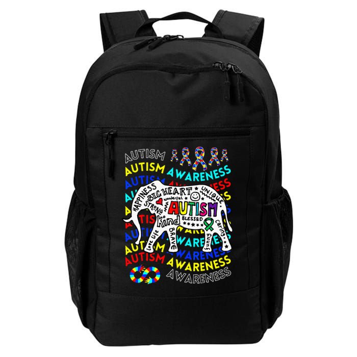 Autism Awareness Teacher Autism Moms And Dads Elephant Daily Commute Backpack