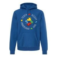 Autism Awareness Teacher Shirt Teach Accept Understand Love Premium Hoodie