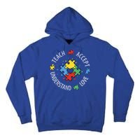 Autism Awareness Teacher Shirt Teach Accept Understand Love Tall Hoodie