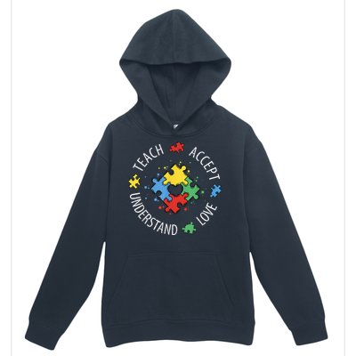 Autism Awareness Teacher Shirt Teach Accept Understand Love Urban Pullover Hoodie