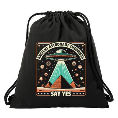 Ancient Astronaut Theorists Say Yes Alien Ufo Theory Drawstring Bag