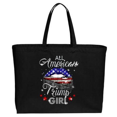 All American Trump Girl Great Gift Cotton Canvas Jumbo Tote