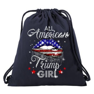 All American Trump Girl Great Gift Drawstring Bag