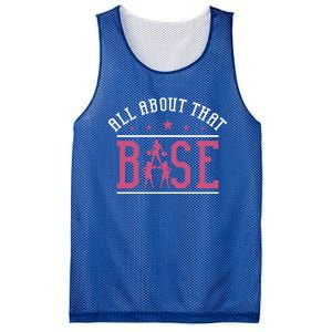 All About That Base Cheerleading Design Cheer Gift Cheerle Great Gift Mesh Reversible Basketball Jersey Tank