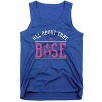 All About That Base Cheerleading Design Cheer Gift Cheerle Great Gift Tank Top