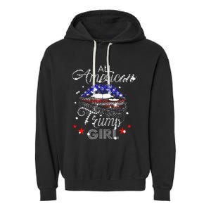 All American Trump Girl Mouth Diamond Garment-Dyed Fleece Hoodie