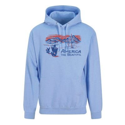 Americana America The Beautiful Landscape Great Gift Unisex Surf Hoodie