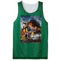 All Aboard The Trump Train Funny Donald Trump 2024 Election Mesh Reversible Basketball Jersey Tank