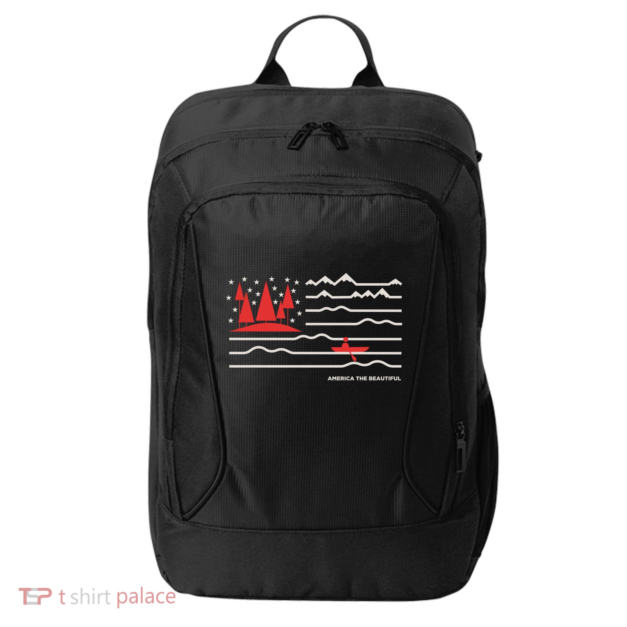 Americana America The Beautiful Sailing Ship Gift City Backpack
