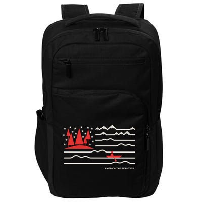 Americana America The Beautiful Sailing Ship Gift Impact Tech Backpack