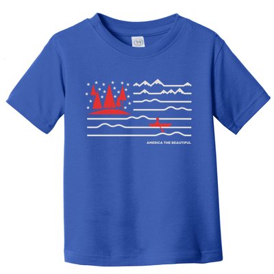 Americana America The Beautiful Sailing Ship Gift Toddler T-Shirt