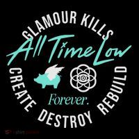 Alltimelowstore All Time Low X Glamour Kills Forever Tall T-Shirt