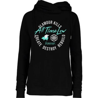 Alltimelowstore All Time Low X Glamour Kills Forever Womens Funnel Neck Pullover Hood