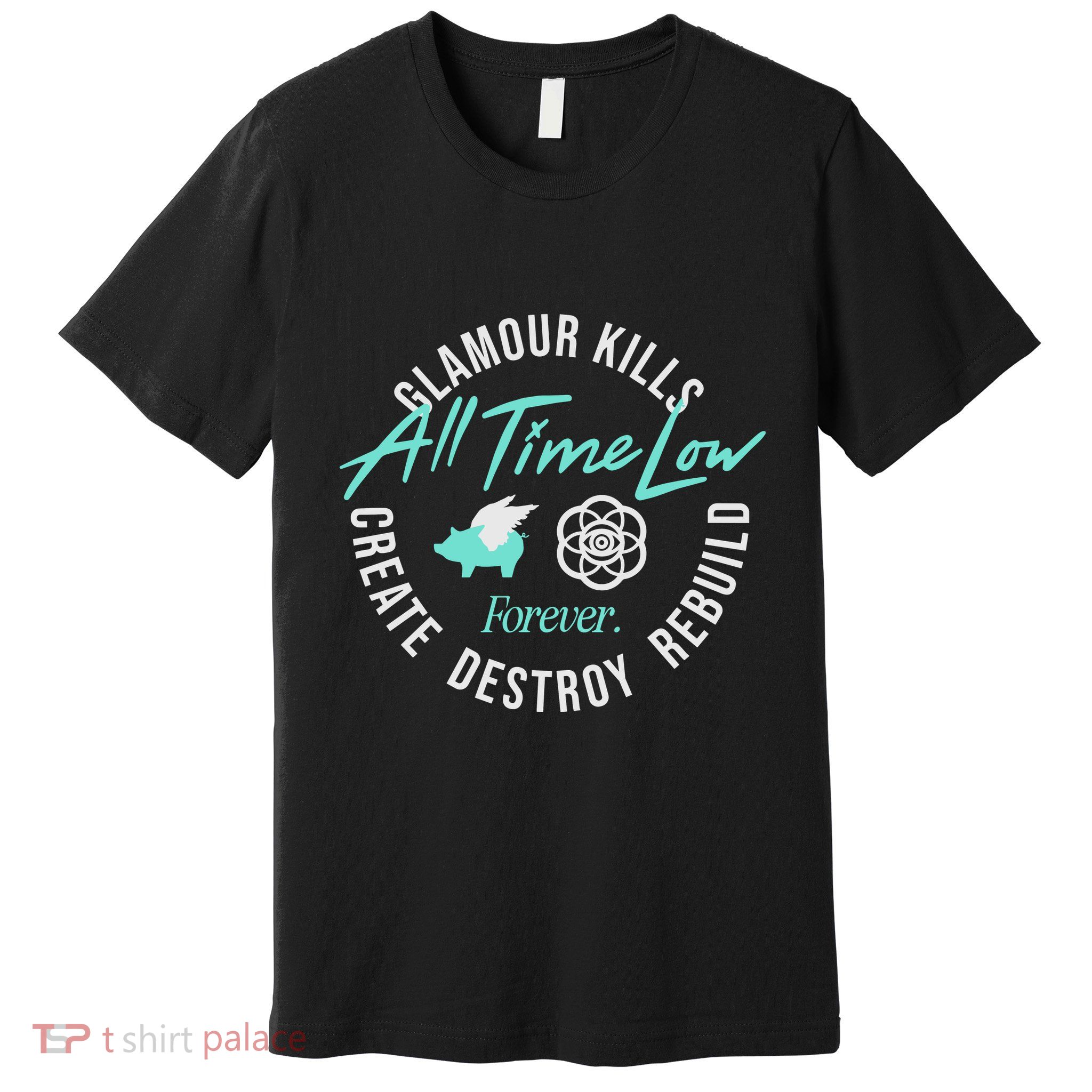 Alltimelowstore All Time Low X Glamour Kills Forever Premium T-Shirt