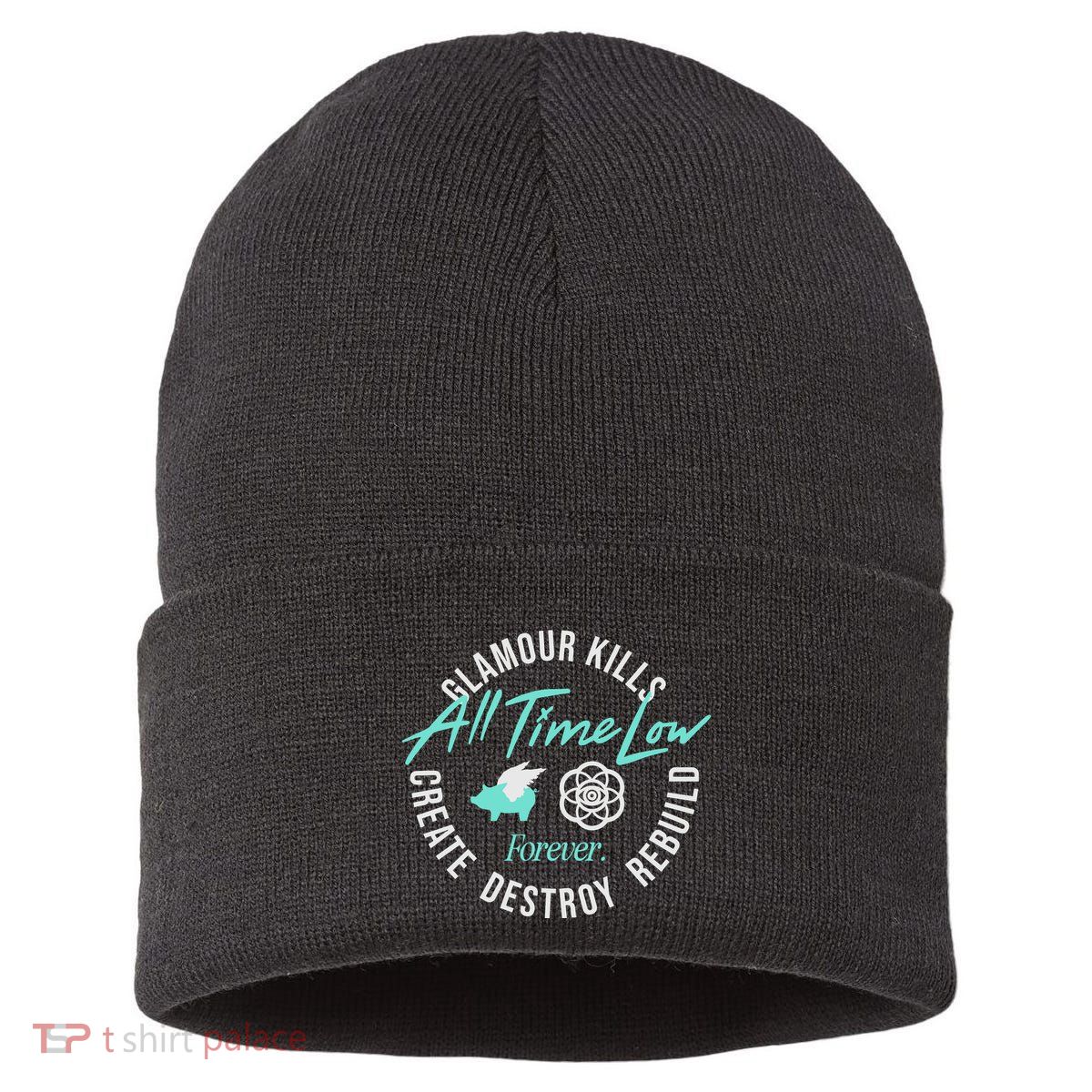 Alltimelowstore All Time Low X Glamour Kills Forever Sustainable Knit Beanie