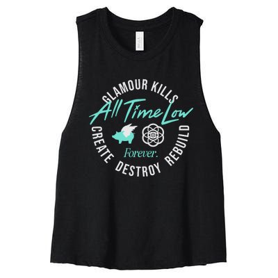 Alltimelowstore All Time Low X Glamour Kills Forever Women's Racerback Cropped Tank