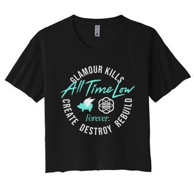 Alltimelowstore All Time Low X Glamour Kills Forever Women's Crop Top Tee