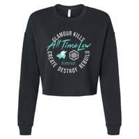 Alltimelowstore All Time Low X Glamour Kills Forever Cropped Pullover Crew