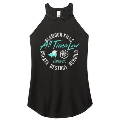 Alltimelowstore All Time Low X Glamour Kills Forever Women's Perfect Tri Rocker Tank