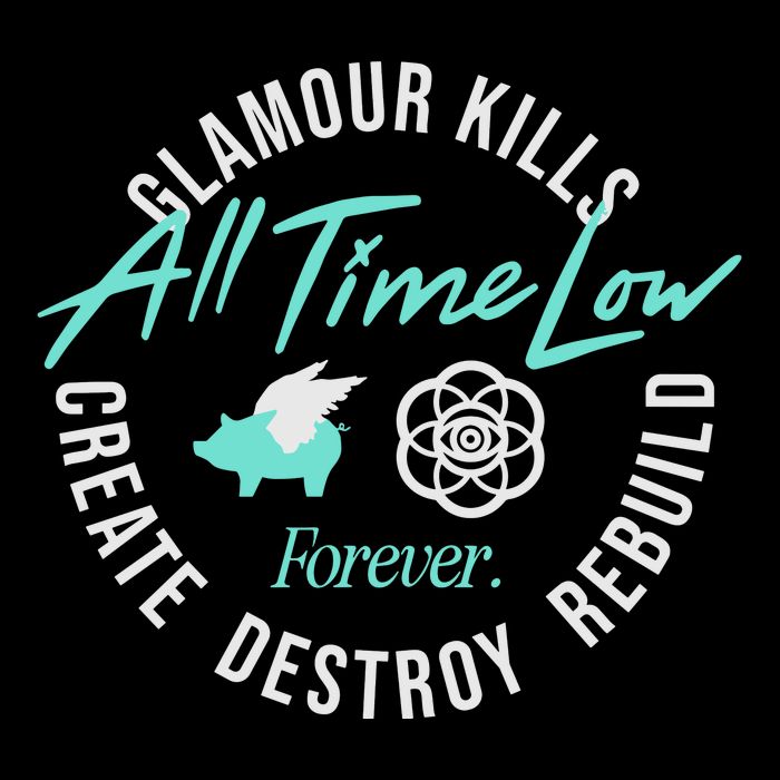 Alltimelowstore All Time Low X Glamour Kills Forever Short Acrylic Beanie