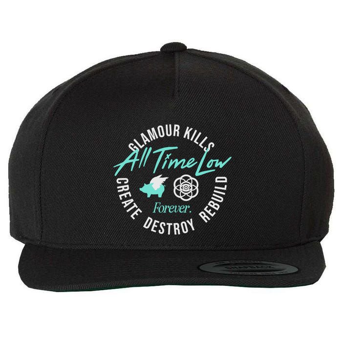 Alltimelowstore All Time Low X Glamour Kills Forever Wool Snapback Cap