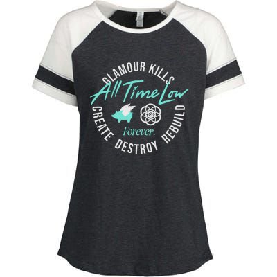 Alltimelowstore All Time Low X Glamour Kills Forever Enza Ladies Jersey Colorblock Tee