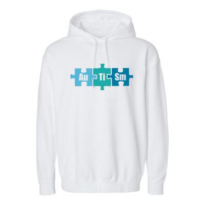 Autism Au Ti Sm Periodic Table Of Elets Science Meme Gift Garment-Dyed Fleece Hoodie