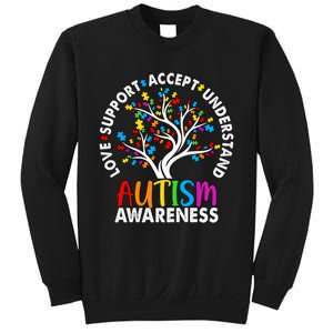 Autism Awareness Tree Love Support Accept Understand Sweatshirt