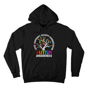 Autism Awareness Tree Love Support Accept Understand Tall Hoodie