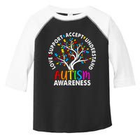 Autism Awareness Tree Love Support Accept Understand Toddler Fine Jersey T-Shirt