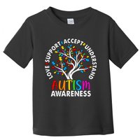 Autism Awareness Tree Love Support Accept Understand Toddler T-Shirt