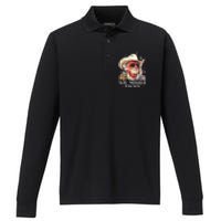 Assassination Attempt Trump 2024 You Missed Twice Performance Long Sleeve Polo