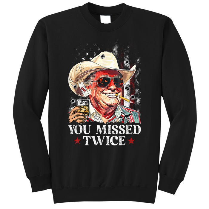 Assassination Attempt Trump 2024 You Missed Twice Sweatshirt