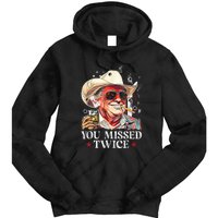 Assassination Attempt Trump 2024 You Missed Twice Tie Dye Hoodie