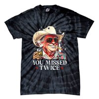 Assassination Attempt Trump 2024 You Missed Twice Tie-Dye T-Shirt