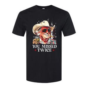 Assassination Attempt Trump 2024 You Missed Twice Softstyle CVC T-Shirt