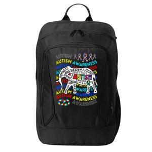 Autism Awareness Teacher Autism Moms And Dads Elephant City Backpack