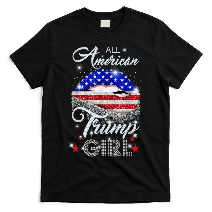 All American Trump Girl Design T-Shirt