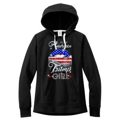 All American Trump Girl Design Women's Fleece Hoodie