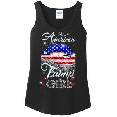 All American Trump Girl Design Ladies Essential Tank