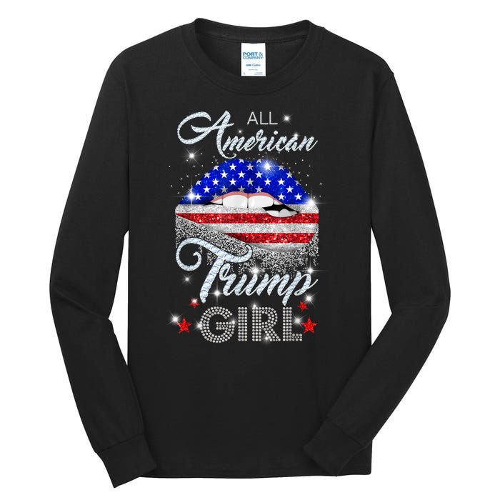 All American Trump Girl Design Tall Long Sleeve T-Shirt