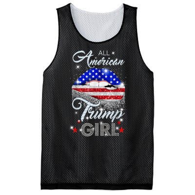 All American Trump Girl Design Mesh Reversible Basketball Jersey Tank